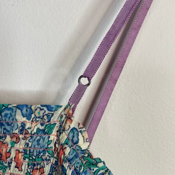 Free People Molly Jo Floral Midi Sleeveless Dress Prairie Cottage Bohemian XL - Picture 17 of 17